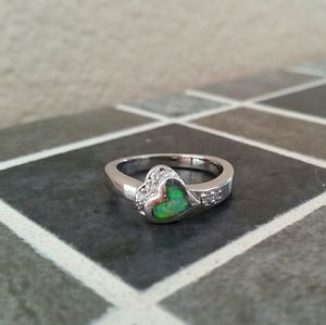 Opal Heart Ring